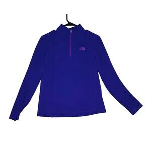 The North Face Purple Fleece Soft Shell Partial Zip Pullover Jacket Women’s S/P